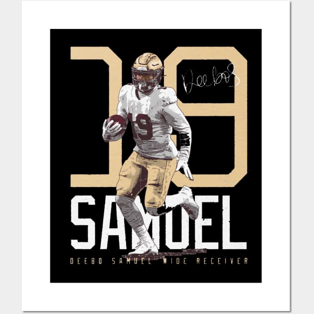 Deebo Samuel San Francisco Bold Number Wall Art by Chunta_Design